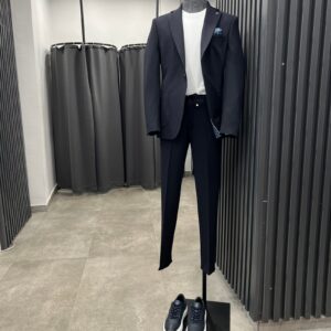 Lacivert Örme Jogger Takım Elbise